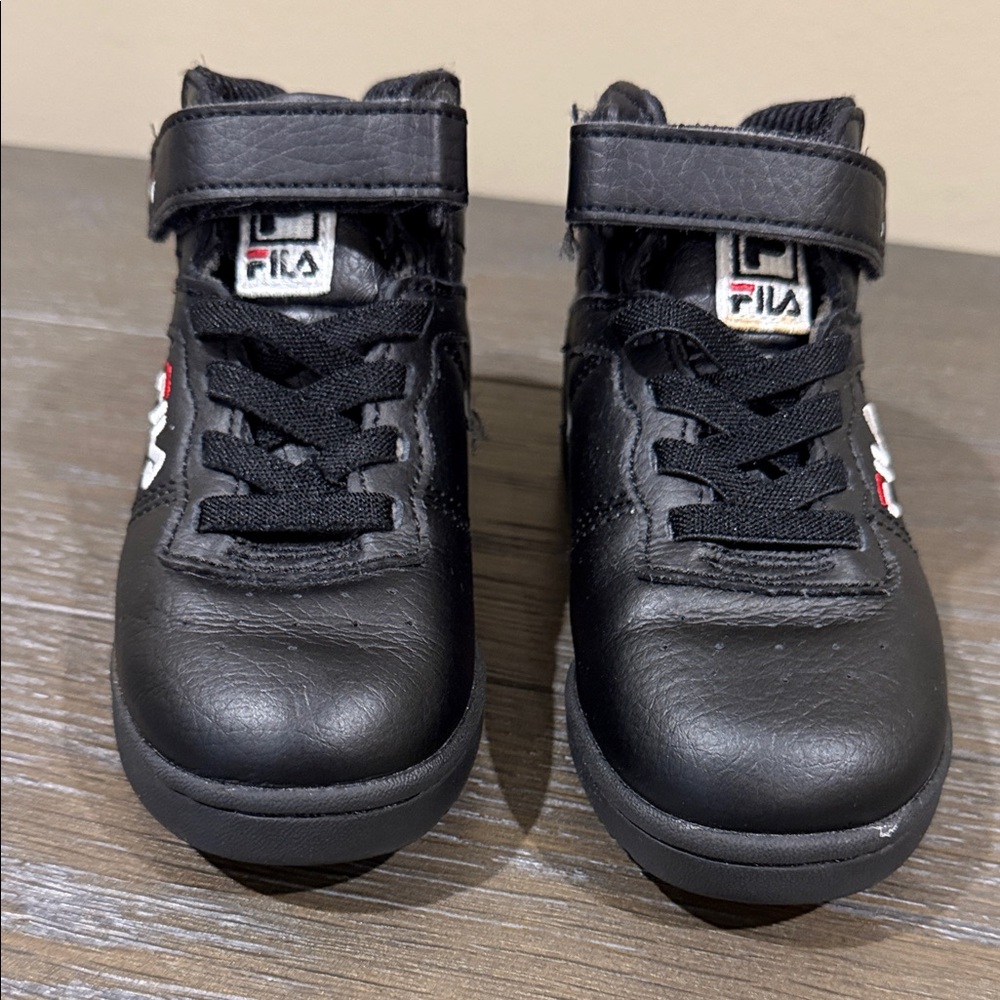 Fila Kids Black High-Top Sneakers